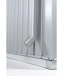 Tubi pluviali per casetta panorama argento metallizzato 2 unità - biohort. 44024 Scelto Dai Clienti